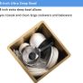 Stainless Steel Kitchen Sink, 50X45CM Small Sink, BoomHoze Undermount Single Bowl Outdoor Campervan with Silencer Pad, Drainer Fittings, Drop in Flushmount or Topmount Installation, Gold Image 3