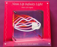 Neon Infinity Lips Light