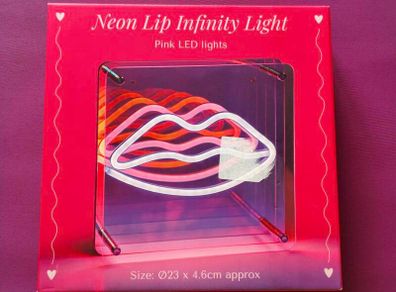 Neon Infinity Lips Light