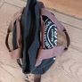 Canvas Black-and-Brown Crossbody Bag Image 4