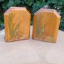 A Pair of Art Deco Hand Painted Wooden Bookends Image 5