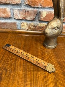 vintage folding ruler