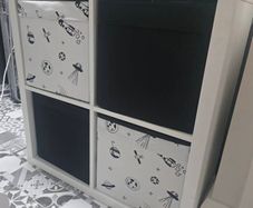 Ikea Kallax Unit + 4 inserts