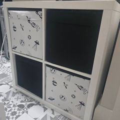 Ikea Kallax Unit + 4 inserts