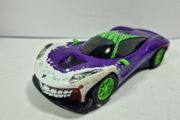 Scalextric C4142 Joker Slot Car  - has front lights  (batman street supercar classic tv )