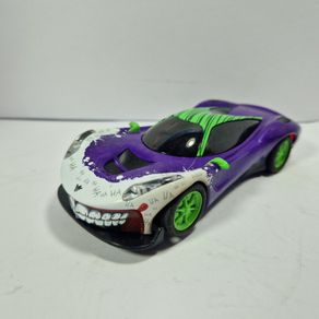 Scalextric C4142 Joker Slot Car  - has front lights  (batman street supercar classic tv )