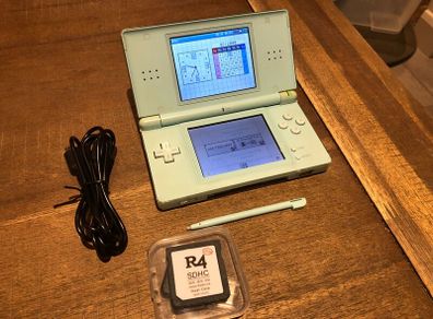 Perfect for Holidays - Nintendo DS Lite - Turquoise - With R4 Game card - #373