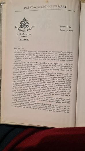 Legion Of Mary Official Handbook. Hardback In Very Good Condition.