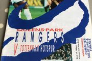 Old Football Program -  Queens Park Rangers v Tottenham Hotspur