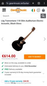 Lag Tramontane T118 ACE - BLK Special Edition