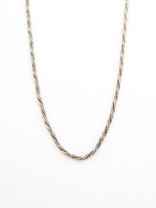 925 Vintage Italian Sterling Silver Wheat Spiga Chain