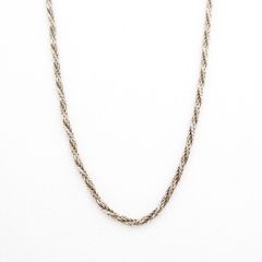 925 Vintage Italian Sterling Silver Wheat Spiga Chain