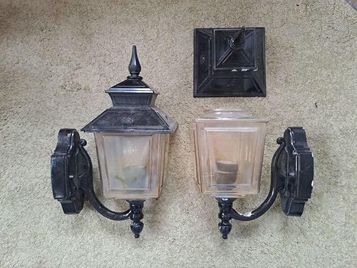 Two outdoor lights