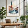 Copenhagen Wall Art Print, Travel Art Poster Image 4