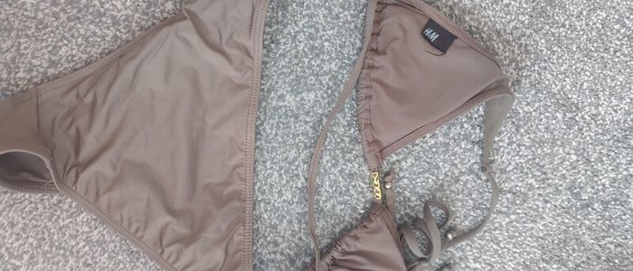 H&m green khaki bikini size s sm worn once