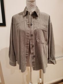 Zara sage green corduroy shacket xs
