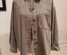 Zara sage green corduroy shacket xs