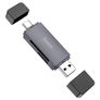 Hoco HB45 USB/Type-C 2.0 High-Speed Card Reader Metal Gray Image 2