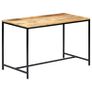Dining Table 120x60x75 cm Solid Rough Mango Wood Image 8
