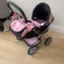 Pink & black dolls pram - Silvercross Image 6