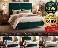 4FT6 Double or 5FT King beds ONLY 299 EURO
