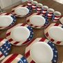 Vintage 1997 Warren Kimble 'Colonial' by Sakura Dinnerware Set Image 6