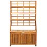 Storage Box with Trellis 99x55x160 cm Solid Acacia Wood Image 3