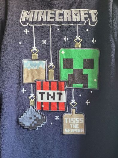 Minecraft Christmas fleece pyjamas
