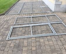 Galvanised Lean-To Pet Run