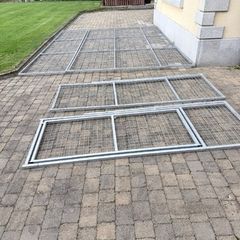 Galvanised Lean-To Pet Run
