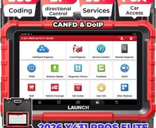 New LAUNCH X431 PROS ELITE OBD2 Diagnostic Tool Bidirectional Car Scan Tool, ECU Coding, FCA SGW AutoAuth, CANFD & DOIP, 38+ Reset, All-System Diagnostics, Active Tests, VAG Guided Functions, 2 Years Update No bluethoot cable type diagnosis OBD