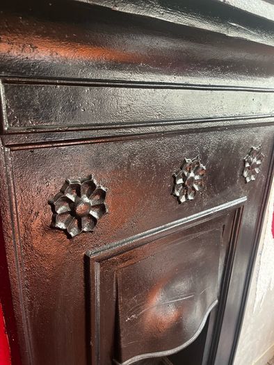 Antique Victorian / Edwardian Cast Iron Fireplace Insert