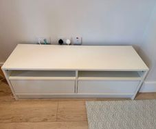 White Ikea TV Unit