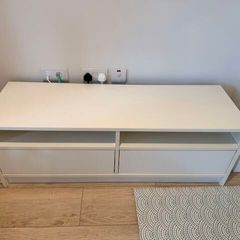 White Ikea TV Unit