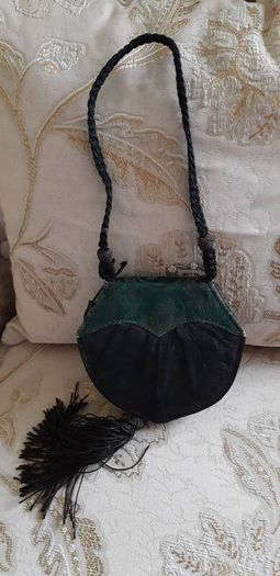 Antique Mother of Pearl Opera Glasses and Bag