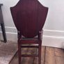 Antique Victorian mahogany hall chair shield-shape Image 2