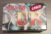 3 Maxell UR Audio Cassette Tapes