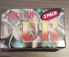 3 Maxell UR Audio Cassette Tapes
