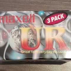 3 Maxell UR Audio Cassette Tapes