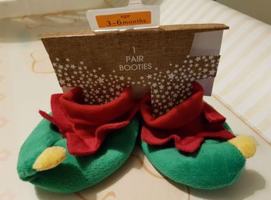 3-6 Month Baby Elf Booties. New