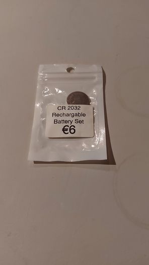 Rechargable CR2032 Battery 2 Pack