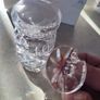 Vtg Galway Lead Crystal Rathmore Footed Condiment Jar & Lid Honey Pot Clear RARE Image 6