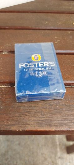 fosters playing cards ,unopened, new ,sold as is ,,buyer collects or pays postage thank you