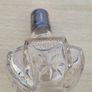 Vintage crystal bottle with silver top Image 4