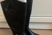 New River Island Long Black Boots