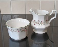 Eternal Beau Milk Jug & Sugar Bowl.