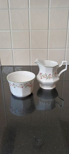 Eternal Beau Milk Jug & Sugar Bowl.