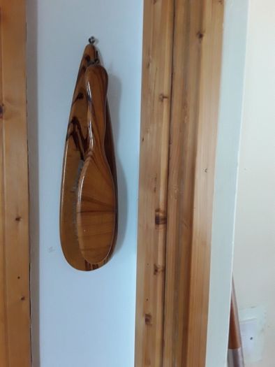 wooden clothes brush