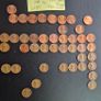 United States one-cent coins from 1942 to 2004. Image 10