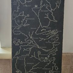 Game of Thrones Westeros Slate map